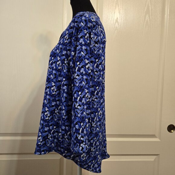 Dana Buchman Women's Top Pullover 3/4 Sleeve Polyester High Low Hem Size M - Picture 2 of 8